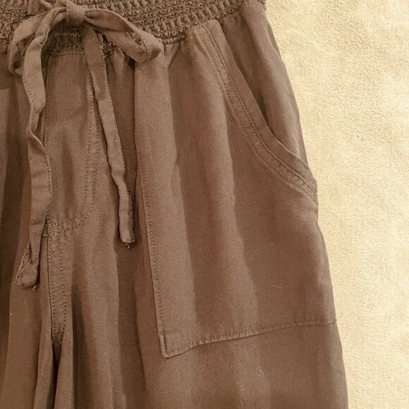 Ci Sono Pants Womens Large Smocked Waist Pull On Jogger Pockets Rayon Casual - Picture 9 of 16